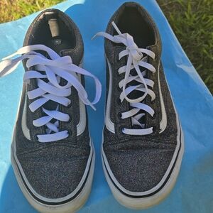 Vans Glittery Multicolor and Black Sneakers.